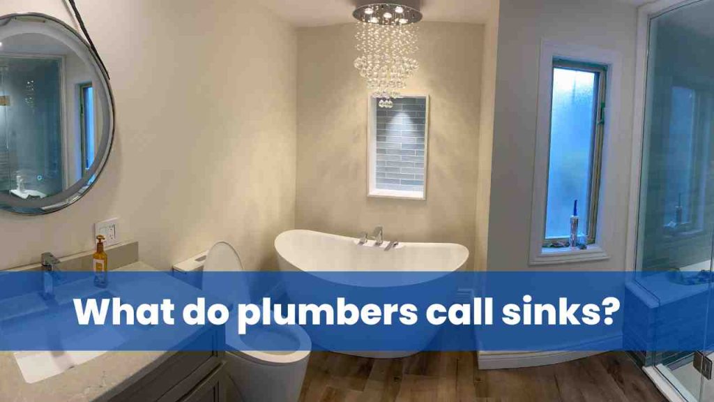 What do plumbers call sinks