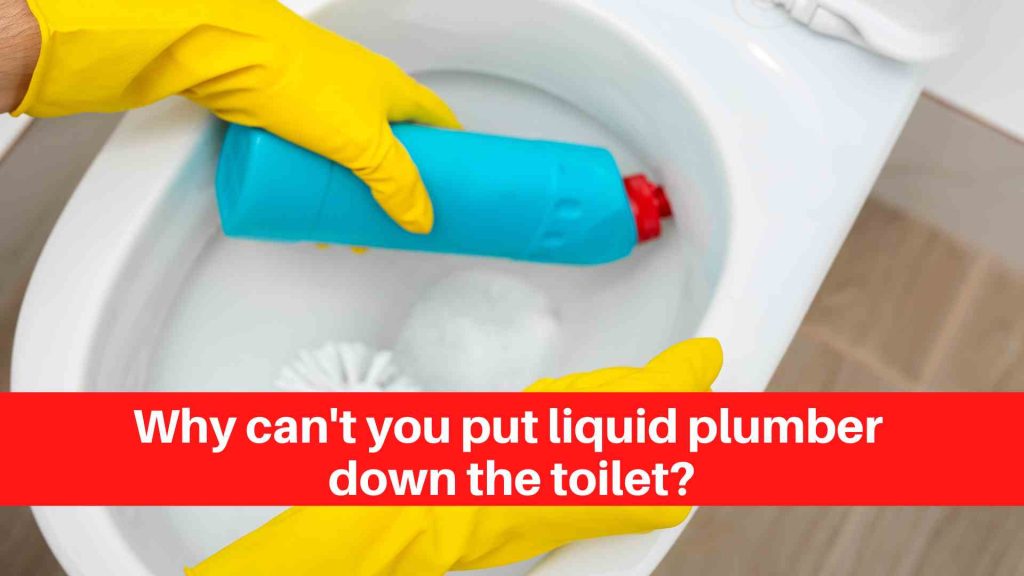 Why can't you put liquid plumber down the toilet